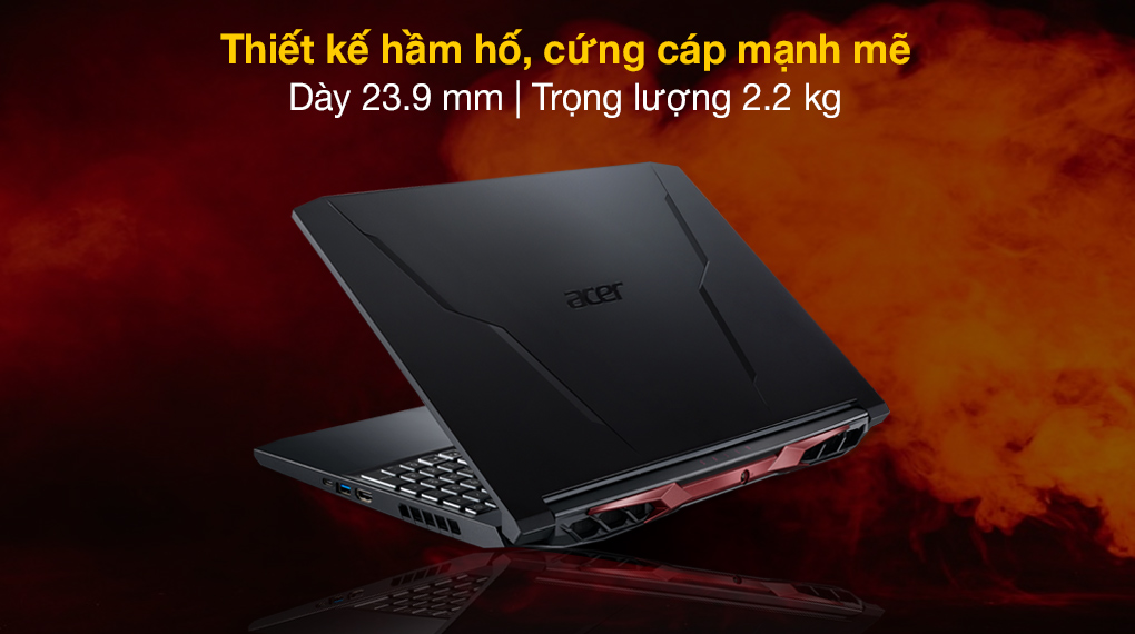 Acer Nitro 5 Gaming AN515 45 R6EV R5 5600H (NH.QBMSV.006) - Thiết kế