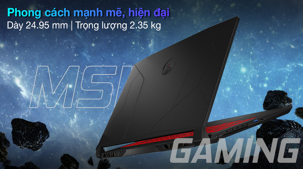 MSI Gaming Bravo 15 B5DD R5 5600H (279VN) - Thiết kế