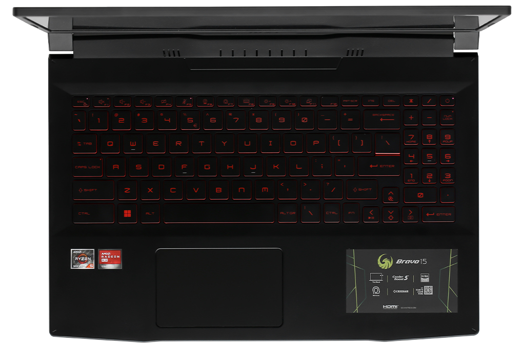 Laptop MSI Gaming Bravo 15 B5DD R5 5600H/8GB/512GB/4GB RX5500M/Balo/Chuột/Win11 (279VN) Màu Đen