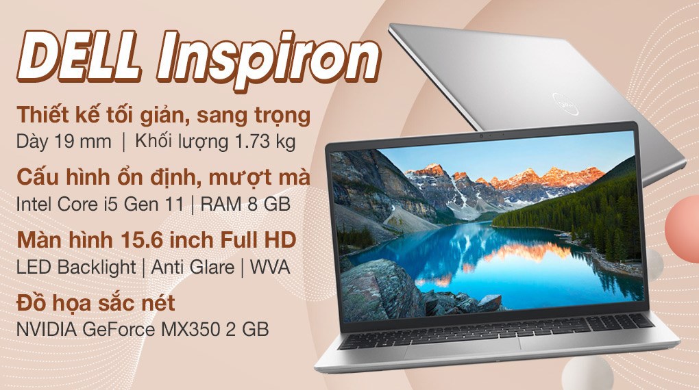 DELL Dell Inspiron 15 3501 15.6 inch FHD i7 Laptop Intel Core i7-1165G7,  16GB DDR4 RAM, 512GB SSD, Intel Iris Xe Graphics, Bluetooth 5.0, WiFi,  HDMI, Win