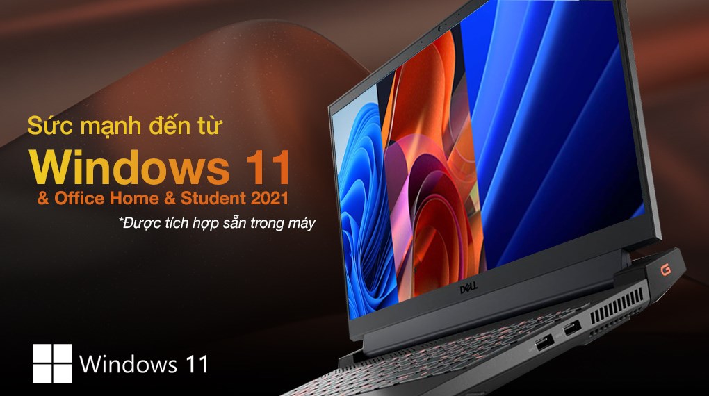 Laptop Dell Gaming G15 5511 i5 11400H/8GB/256GB/4GB RTX3050/120Hz/OfficeHS/Win11 (70266676)