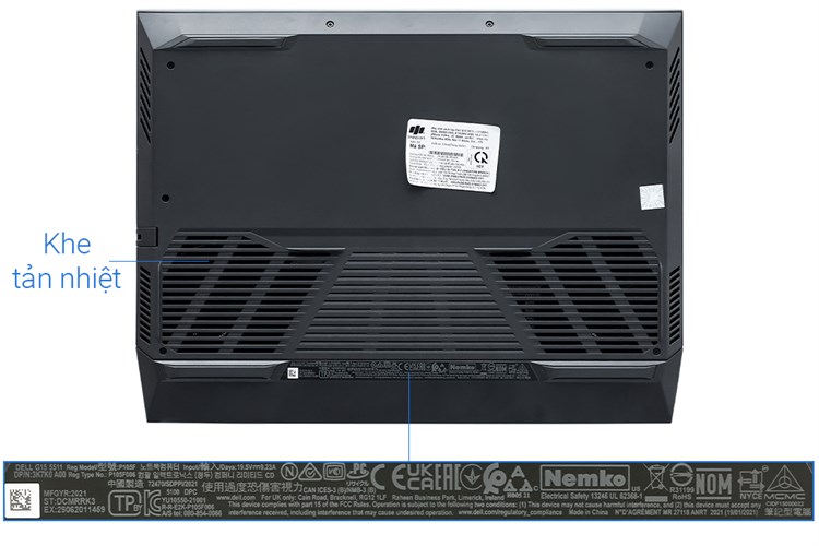 Laptop Dell Gaming G15 5511 i5 11400H/8GB/256GB/4GB RTX3050/120Hz/OfficeHS/Win11 (70266676) Màu Xám