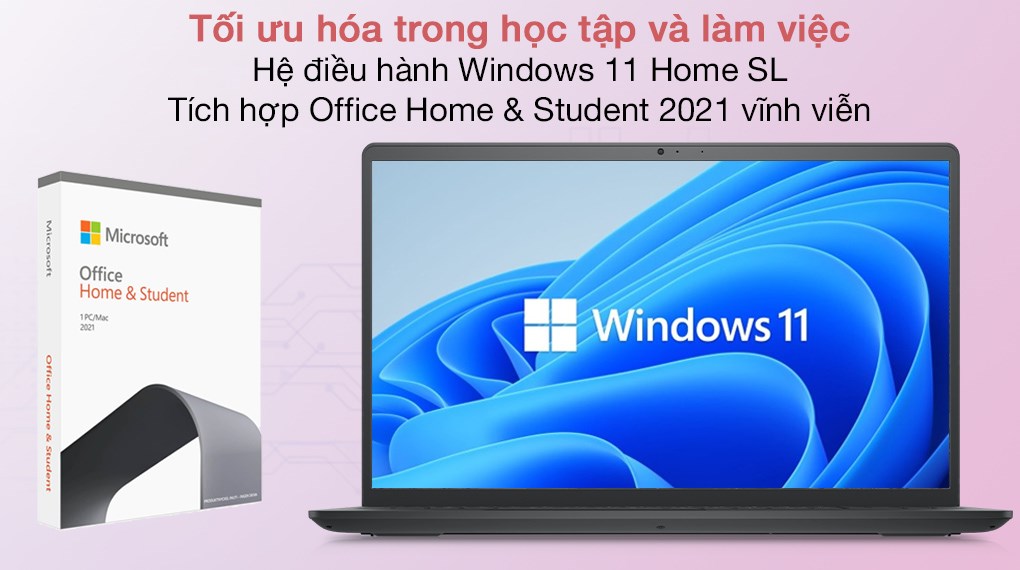 Laptop Dell Inspiron 15 3511 i3 1115G4/4GB/256GB/Office H&S/Win11 (P112F001CBL)