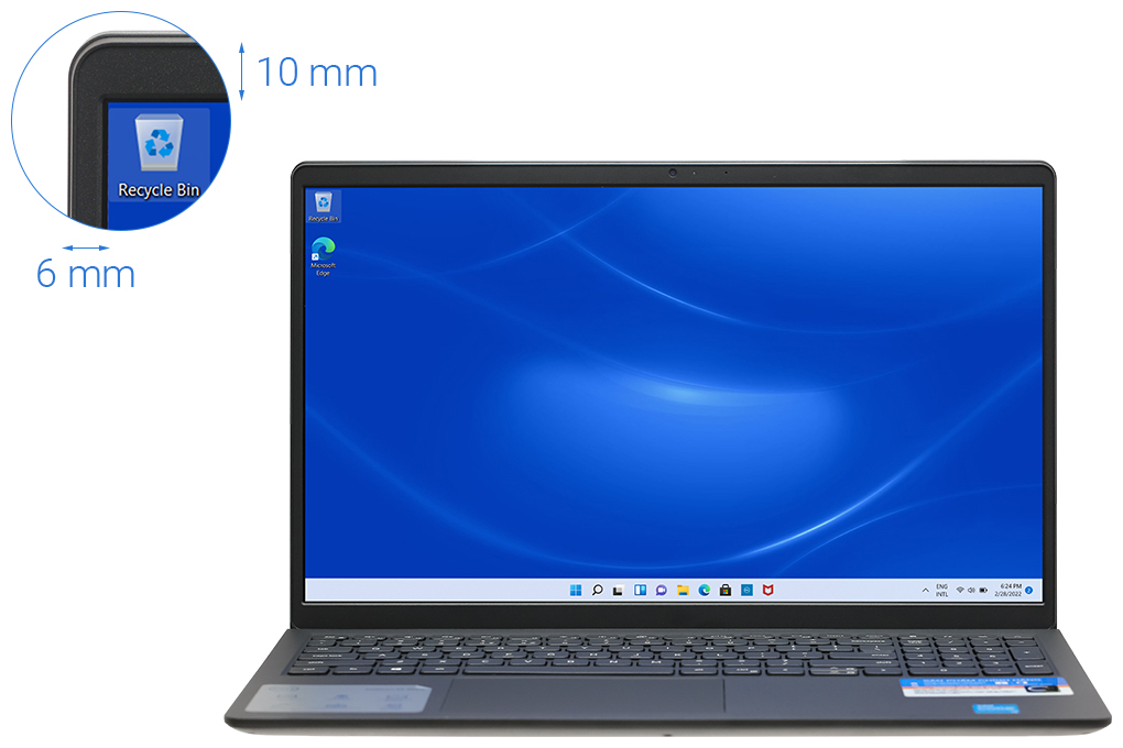 Laptop Dell Inspiron 15 3511 i3 1115G4/4GB/256GB/Office H&S/Win11 (P112F001CBL)