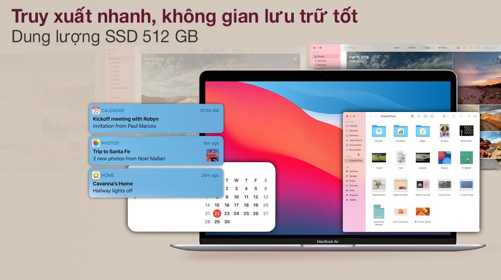 Laptop Apple MacBook Air 13 inch M1 2020 8-core CPU/16GB/512GB/8-core GPU