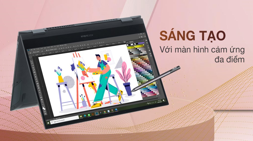 Laptop Asus ZenBook UX363EA i7 1165G7/16GB/512GB/Touch/Pen/Cáp/Túi/Win11 (HP740W)