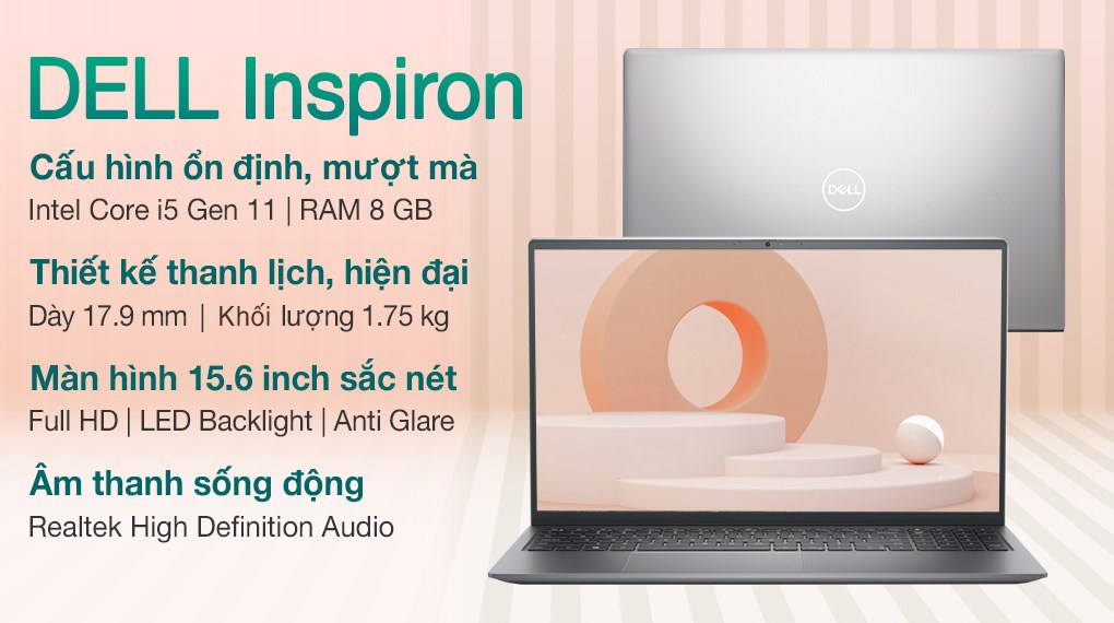 Laptop Dell Inspiron 15 5510 i5 11320H/8GB/256GB/Office H&S/Win10 (0WT8R2)