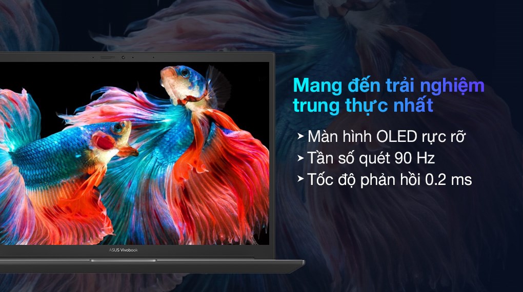 Laptop Asus VivoBook Pro 14x OLED M7400QC R5 5600H/16GB/512GB/4GB RTX3050/90Hz/Win11 (KM013W)