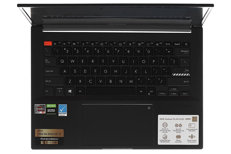 Laptop Asus VivoBook Pro 14x OLED M7400QC R5 5600H/16GB/512GB/4GB RTX3050/90Hz/Win11 (KM013W) Màu Đen
