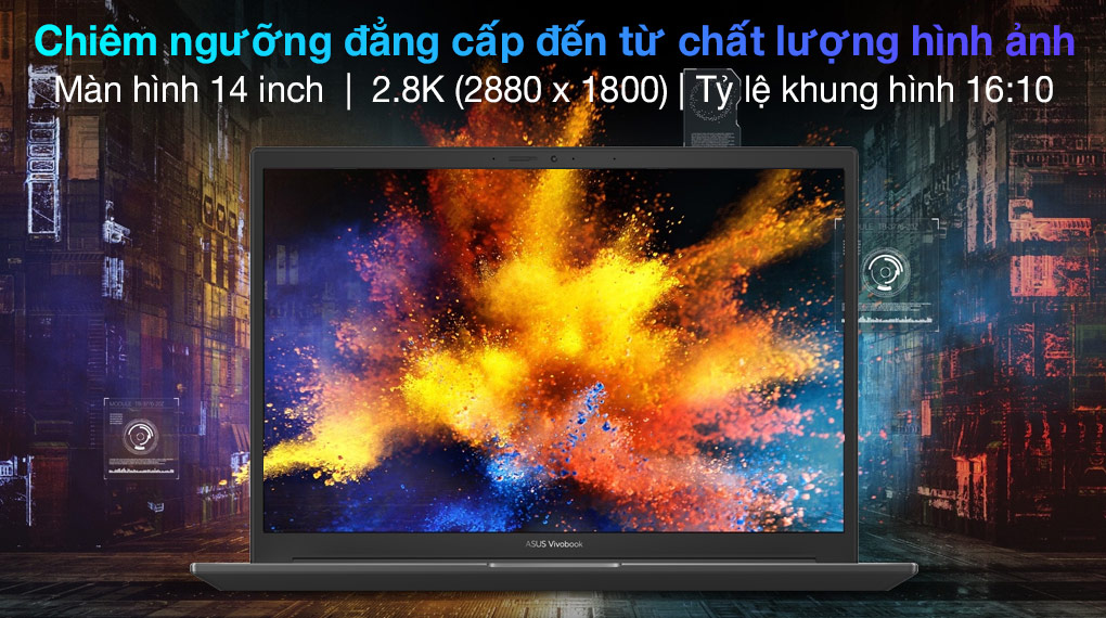 Asus VivoBook Pro 14x OLED M7400QC R5 5600H (M01810) - Màn hình