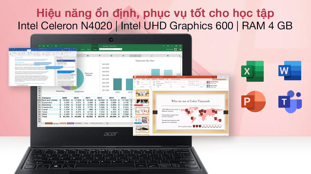 Acer TravelMate B3 TMB311 31 C2HB N4020 (NX.VNFSV.006) - Cấu hình