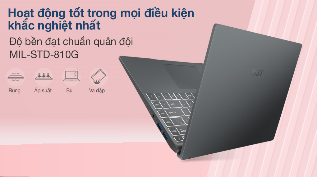 MSI Modern 14 B11MOU i7 1195G7 (618VN) - Độ bền