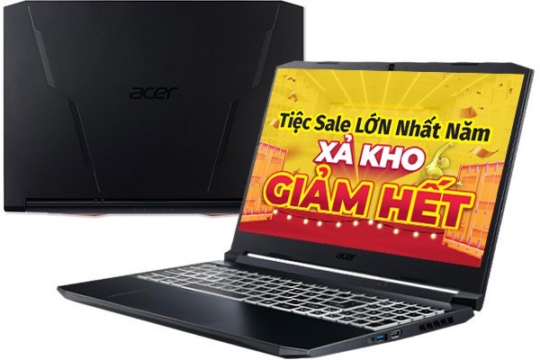 Laptop Acer Nitro 5 Gaming AN515 45 R86D R7 5800H/8GB/512GB/6GB RTX3060/144Hz/Win11 (NH.QBCSV.005)