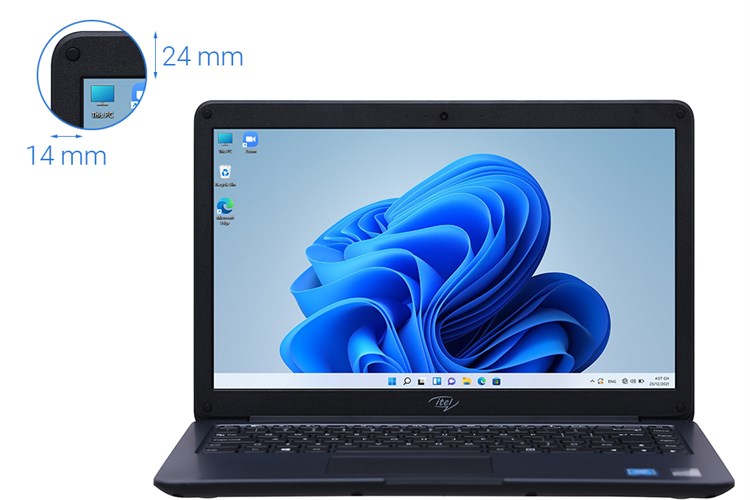 Laptop itel ABLE 1S N4020/4GB/256GB/Win11 (71006300027) Màu Xám