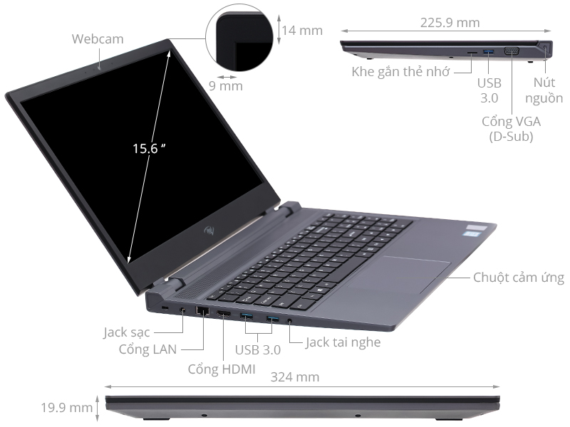 Laptop itel SPIRIT 1 i3 8109U/4GB/256GB/Win11 (71006300035)