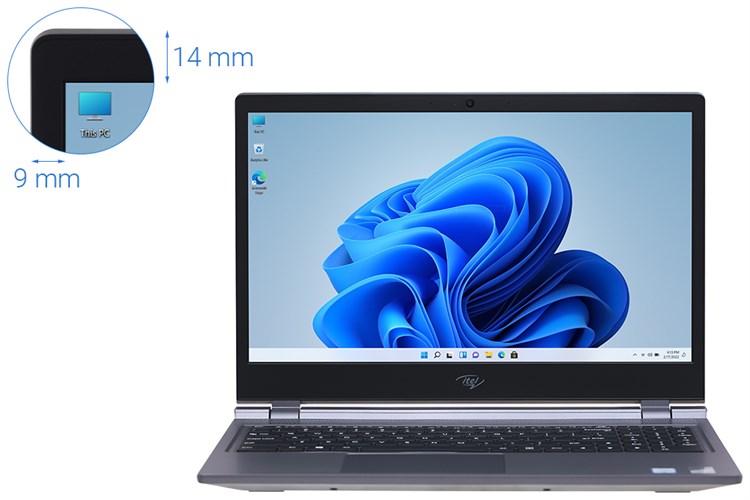 Laptop itel SPIRIT 1 i5 8259U/8GB/256GB/Win11 (71006300036) Màu Xám