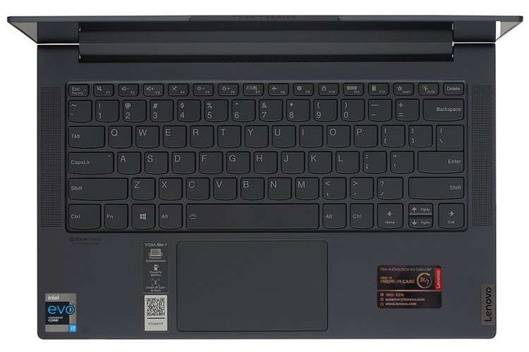 Laptop Lenovo Yoga Slim 7 14ITL05 i7 1165G7/8GB/512GB/Win11 (82A300LDVN) Màu Xám