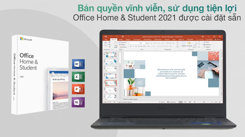 Laptop Dell Vostro 3400 i5 1135G7/8GB/256GB/OfficeHS/Win11 (70270645)