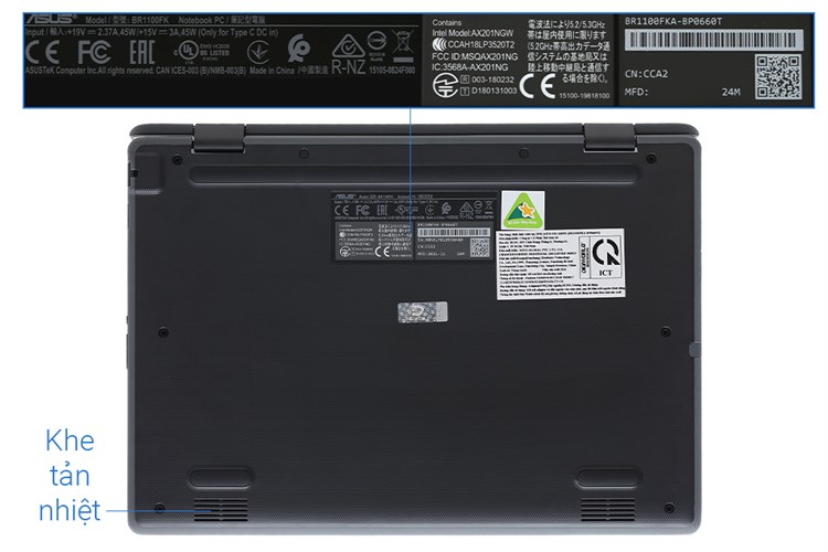 Laptop Asus BR1100FKA N6000/4GB/128GB/Touch/Win10 (BP0660T) Màu Xám