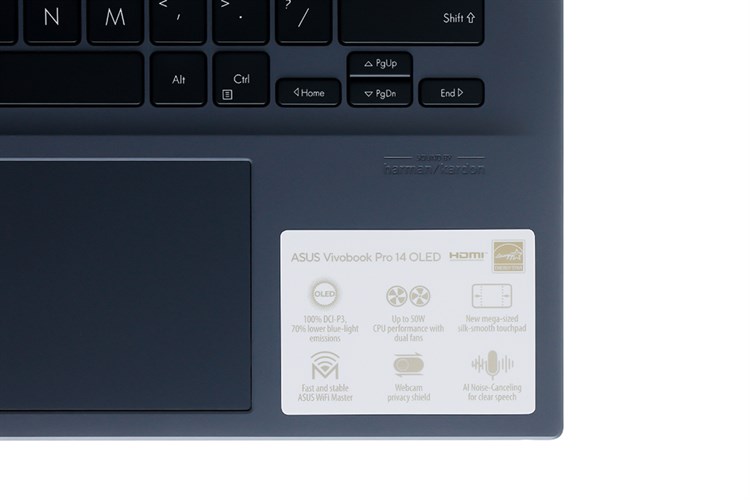 Laptop Asus VivoBook Pro 14 OLED M3401QA R7 5800H/8GB//512GB/90Hz/Win11 (KM040W) Màu Xanh đen