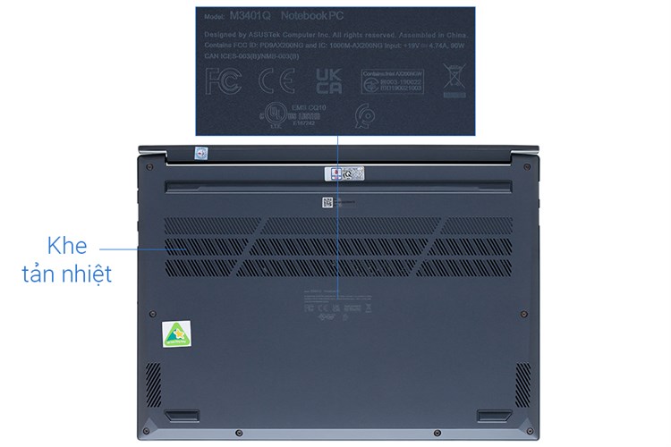 Laptop Asus VivoBook Pro 14 OLED M3401QA R7 5800H/8GB//512GB/90Hz/Win11 (KM040W) Màu Xanh đen