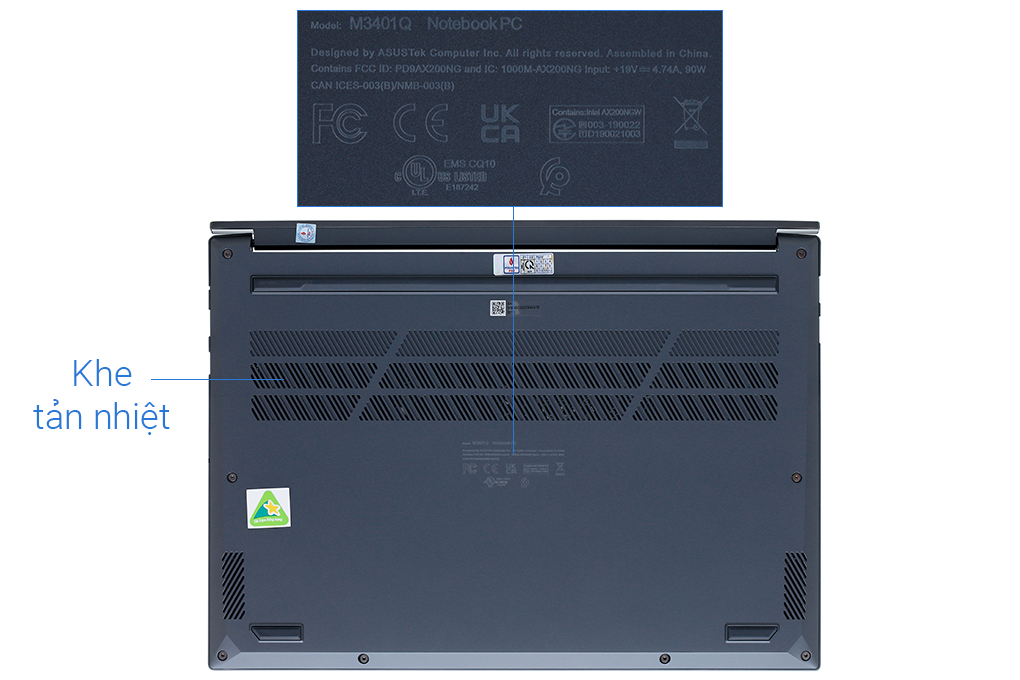 Laptop Asus VivoBook Pro 14 OLED M3401QA R7 5800H/8GB//512GB/90Hz/Win11 (KM040W) - 11