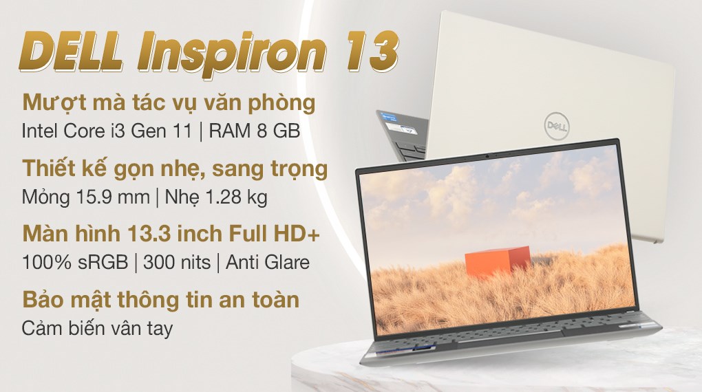 Laptop Dell Inspiron 13 5310 i3 (N3I3116W1) - Chính hãng, trả góp