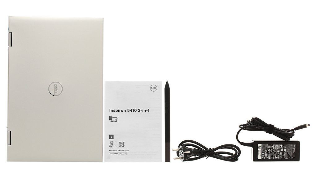 Bộ sản phẩm gồm: Dây nguồn, Sách hướng dẫn, Bút cảm ứng, Thùng máy, Sạc Laptop Dell