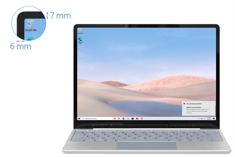 Surface Laptop Go i5 1035G1/8GB/128GB/Touch/Win10 Màu Bạc