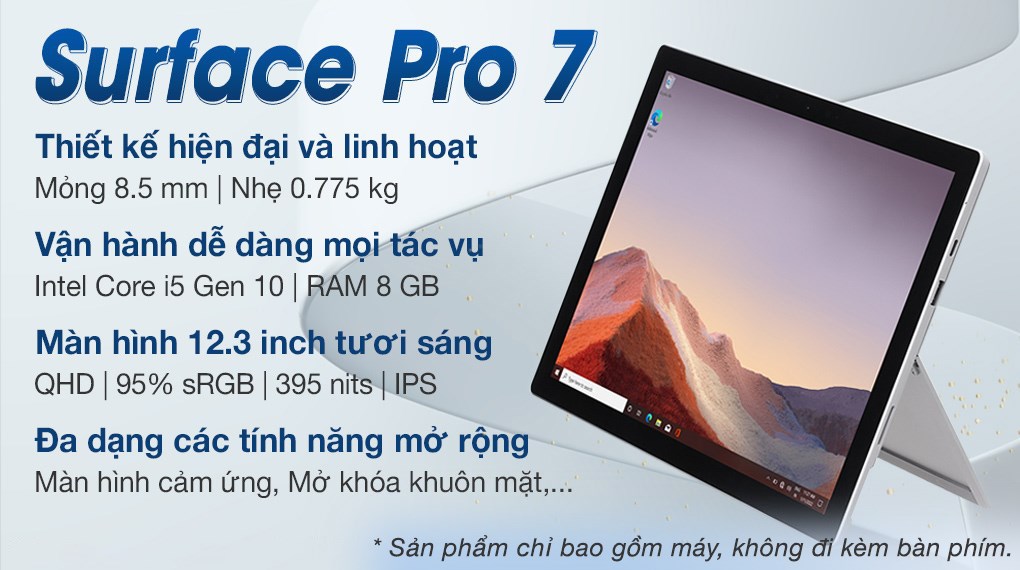 Surface Pro 7 i5 (VDV-00001) - Giá rẻ, có trả góp