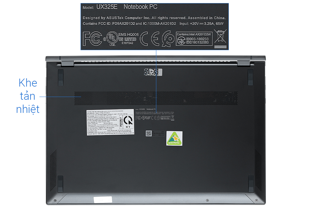 Siêu thị laptop Asus ZenBook UX325EA i5 1135G7/8GB/512GB/Cáp/Túi/Win11 (KG656W)