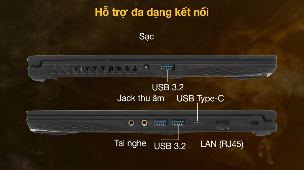 Laptop MSI Gaming GF63 Thin 10SC i7 10750H/8GB/512GB/4GB GTX1650 Max-Q/Win10 (813VN)