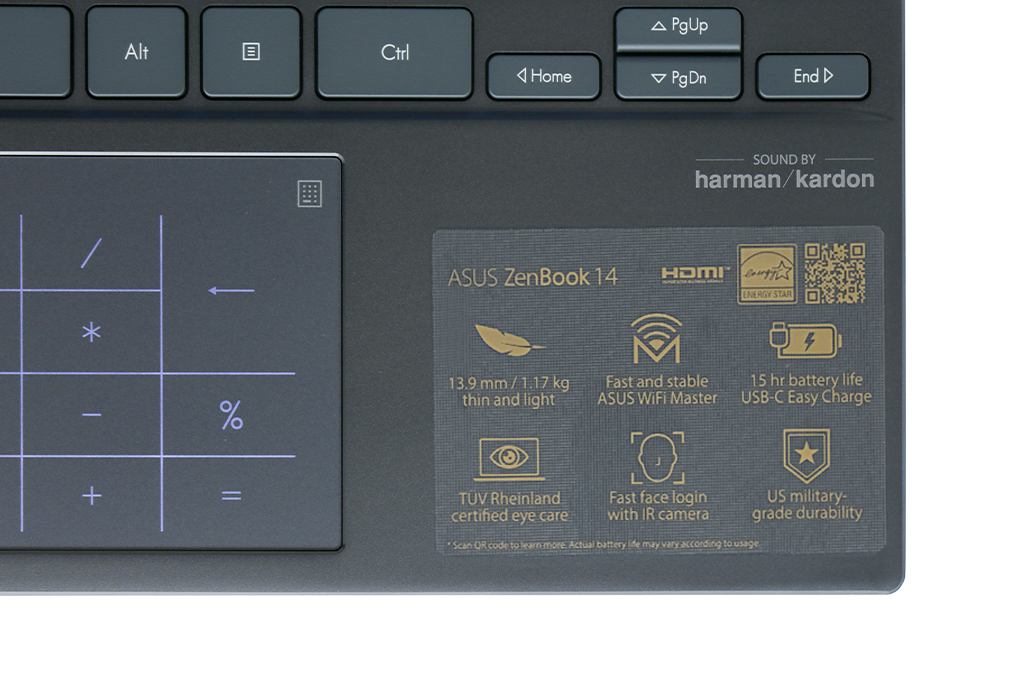 Bán laptop Asus ZenBook UX425E i5 1135G7/8GB/512GB/Cáp/Túi/Win11 (KI749W)