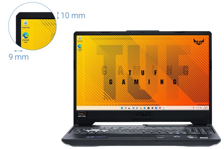 Laptop Asus TUF Gaming FX506LH i5 10300H/8GB/512GB/4GB GTX1650/144Hz/Win11 (HN188W) Màu Đen