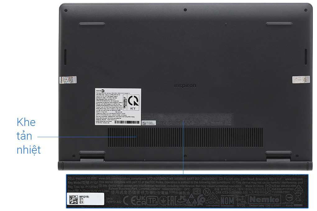 Bán laptop Dell Inspiron 15 3515 R3 3250U/8GB/256GB/Office H&S/Win11 (G6GR71)