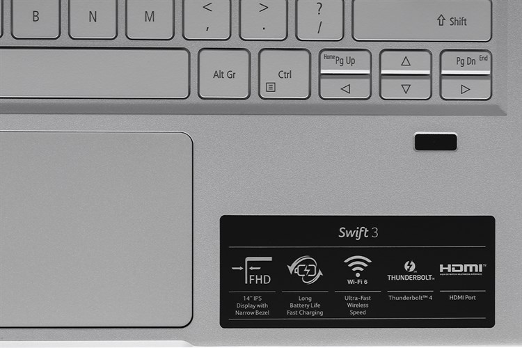 Laptop Acer Swift 3 SF314 511 55QE i5 1135G7/16GB/512GB/Win11 (NX.ABNSV.003) Màu Bạc