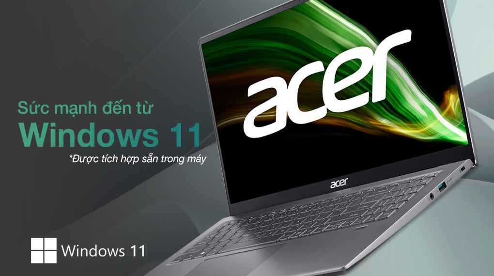 Laptop Acer Swift X SFX16 51G 516Q i5 11320H/16GB/512GB/4GB RTX3050/Win11 (NX.AYKSV.002)
