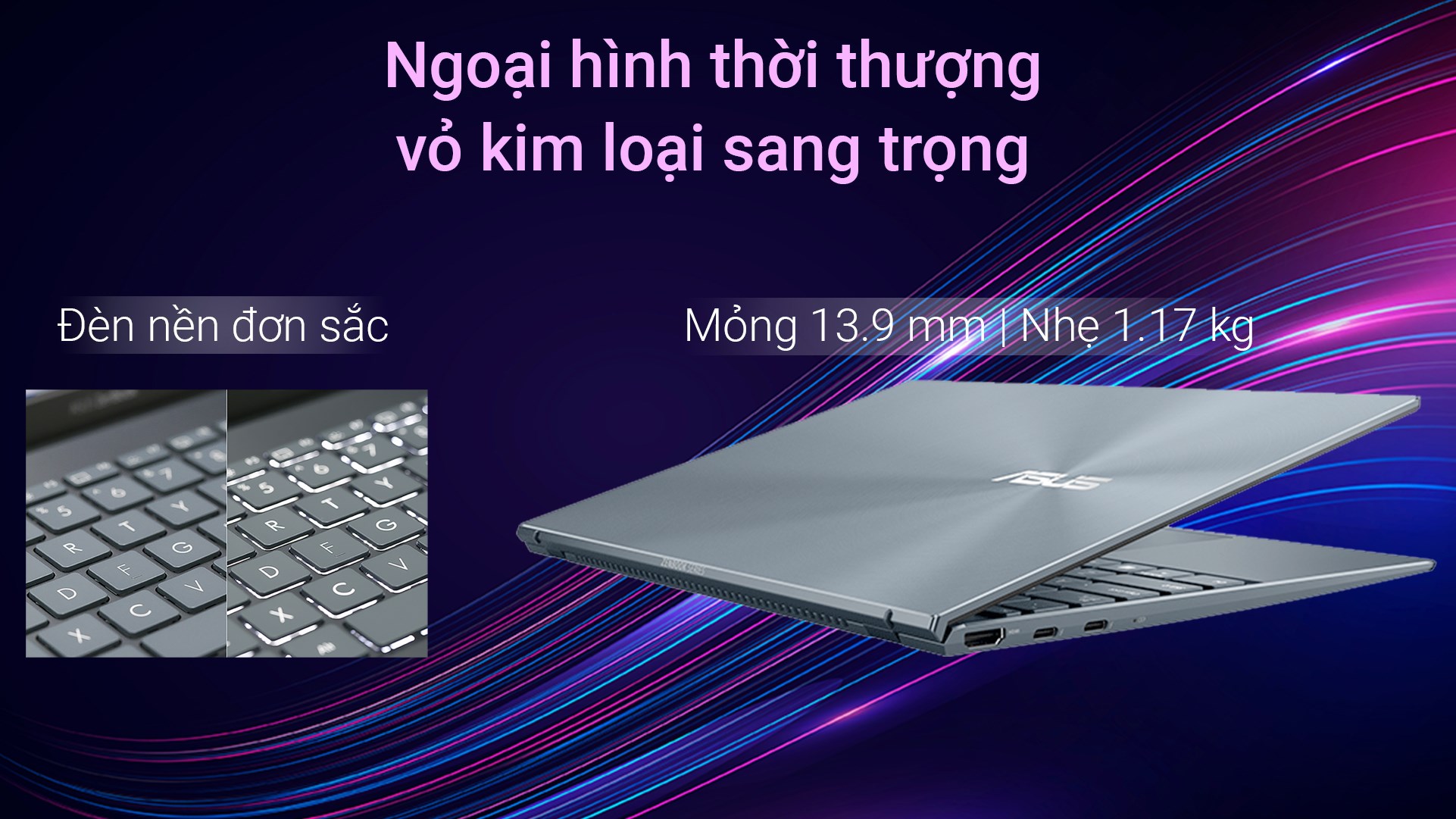 Laptop Asus ZenBook UX425EA i5 1135G7/8GB/512GB/Cáp/Túi/Win11 (KI839W)
