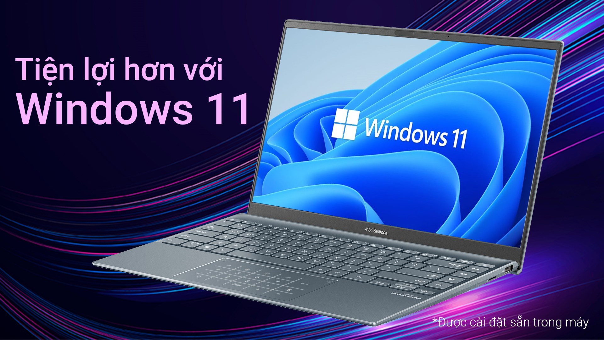 Laptop Asus ZenBook UX425EA i5 1135G7/8GB/512GB/Cáp/Túi/Win11 (KI839W)