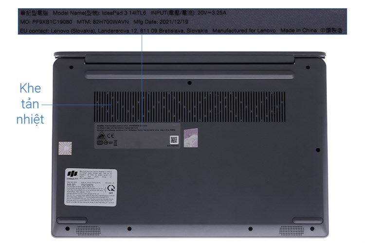 Laptop Lenovo IdeaPad 3 14ITL6 i5 1135G7/8GB/512GB/Win11 (82H700WAVN) Màu Xám