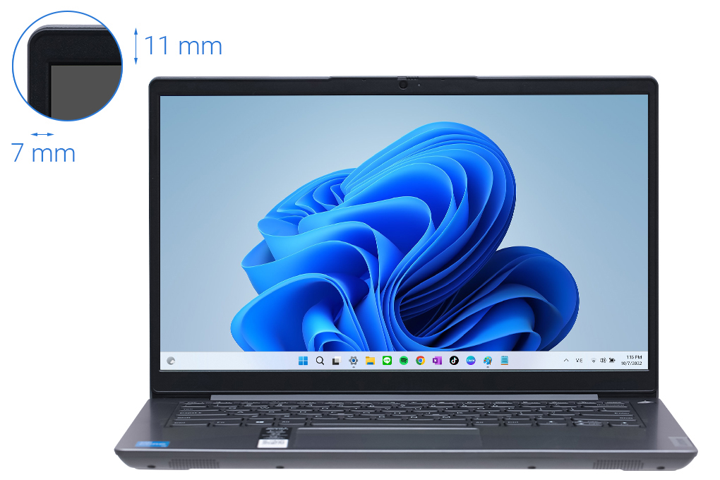 Laptop Lenovo IdeaPad 3 14ITL6 i5 1135G7/8GB/512GB/Win11 (82H700WAVN) Màu Xám