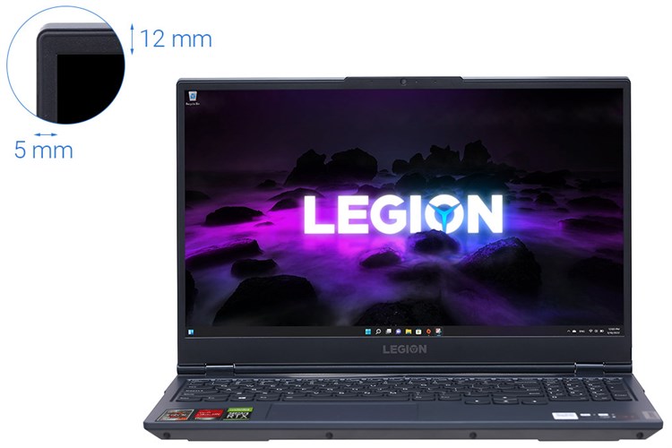 Laptop Lenovo Gaming Legion 5 15ACH6 R5 5600H/8GB/512GB/4GB RTX3050/165Hz/Win11 (82JW00KLVN) Màu Xanh