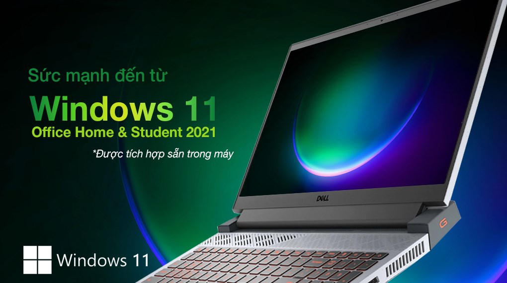 Laptop Dell Gaming G15 5515 R7 5800H/8GB/512GB/4GB RTX3050/120Hz/Office H&S/Win11 (70266674)