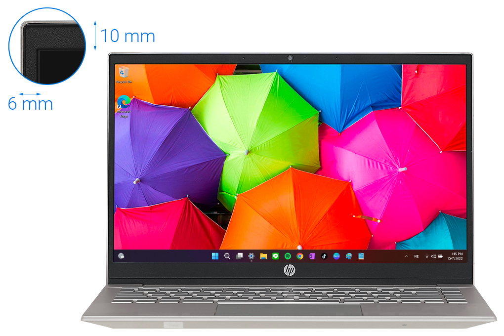 Laptop HP Pavilion 14 dv0516TU i3 1125G4/4GB/256GB/Win11 (46L88PA) Màu Vàng