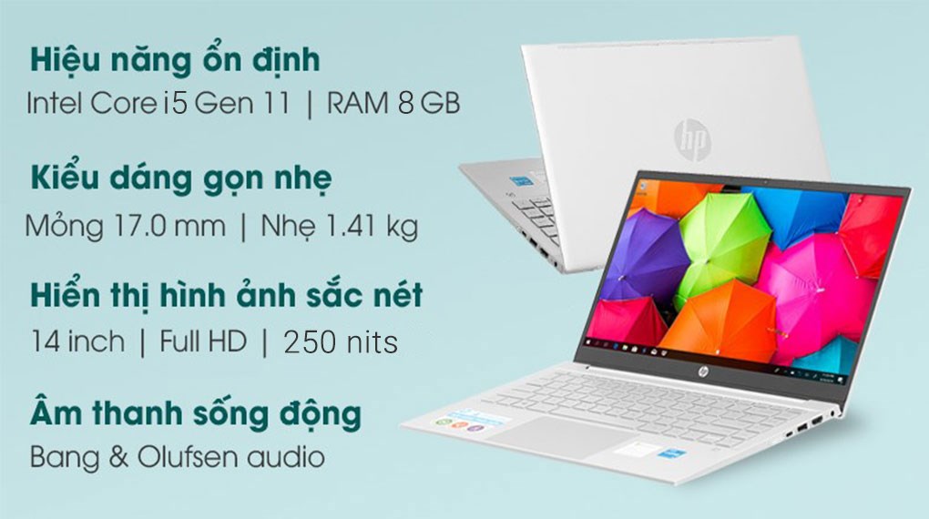 Laptop HP Pavilion 14 dv1031TU i5 1155G7/8GB/512GB/Win11 (5Z9U0PA)