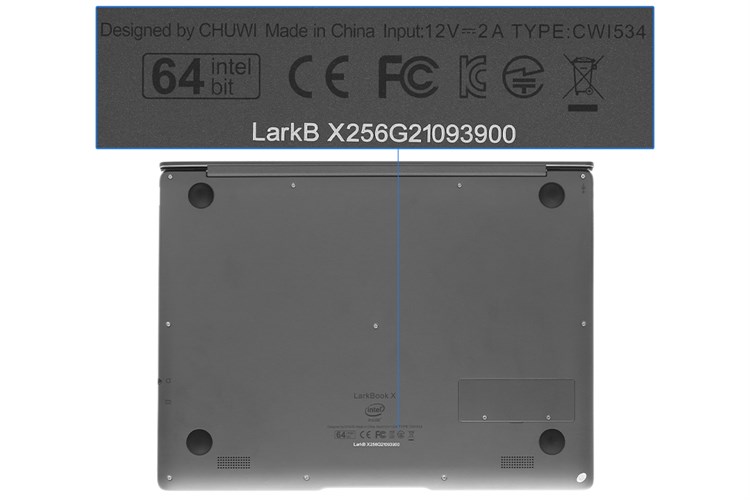 Laptop CHUWI LarkBook X N5100/8GB/256GB/Win10 Màu Xám