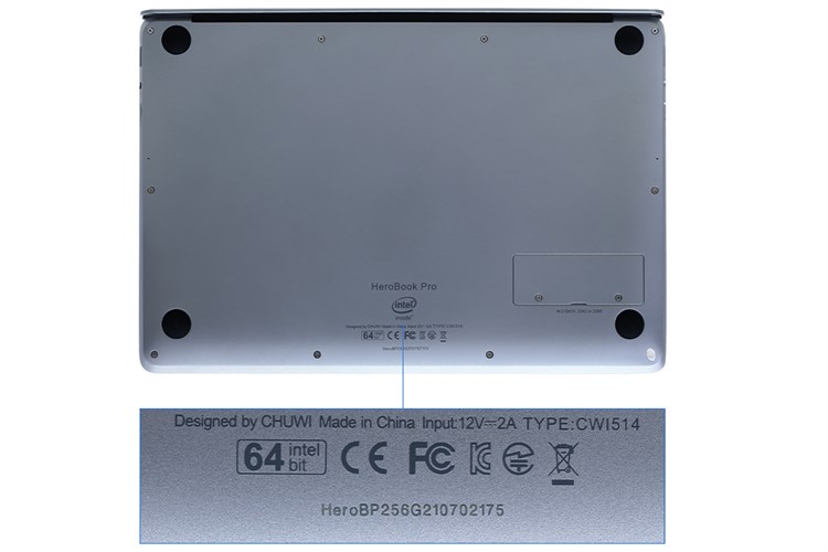 Laptop CHUWI HeroBook Pro N4020/8GB/256GB/Win10 Màu Xám