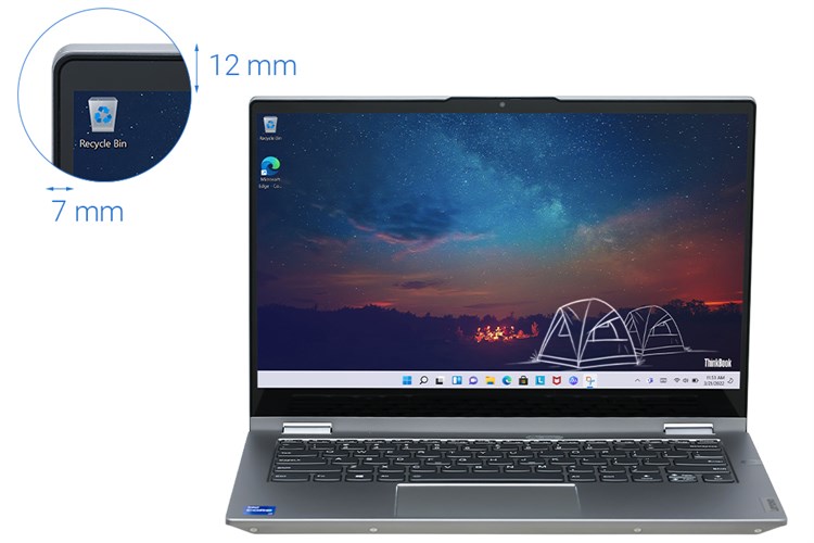 Laptop Lenovo ThinkBook 14s Yoga ITL i7 1165G7/16GB/512GB/Touch/Pen/Win11 (20WE007MVN) Màu Xám