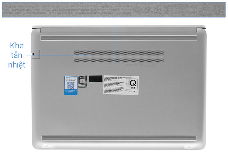 Laptop HP 14s cf2527TU i3 10110U/4GB/256GB/Win11 (4K4A1PA) Màu Bạc