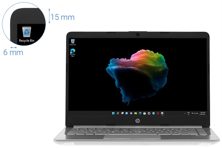 Laptop HP 14s cf2527TU i3 10110U/4GB/256GB/Win11 (4K4A1PA) Màu Bạc